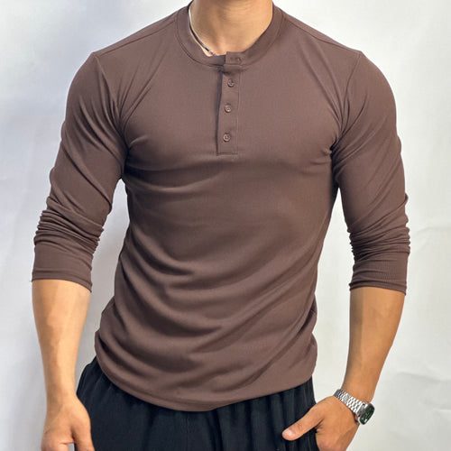 Long sleeves Henley shirt