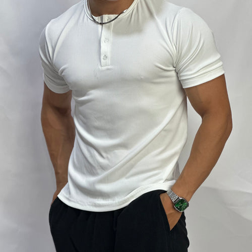 Short sleeves Henley shirt