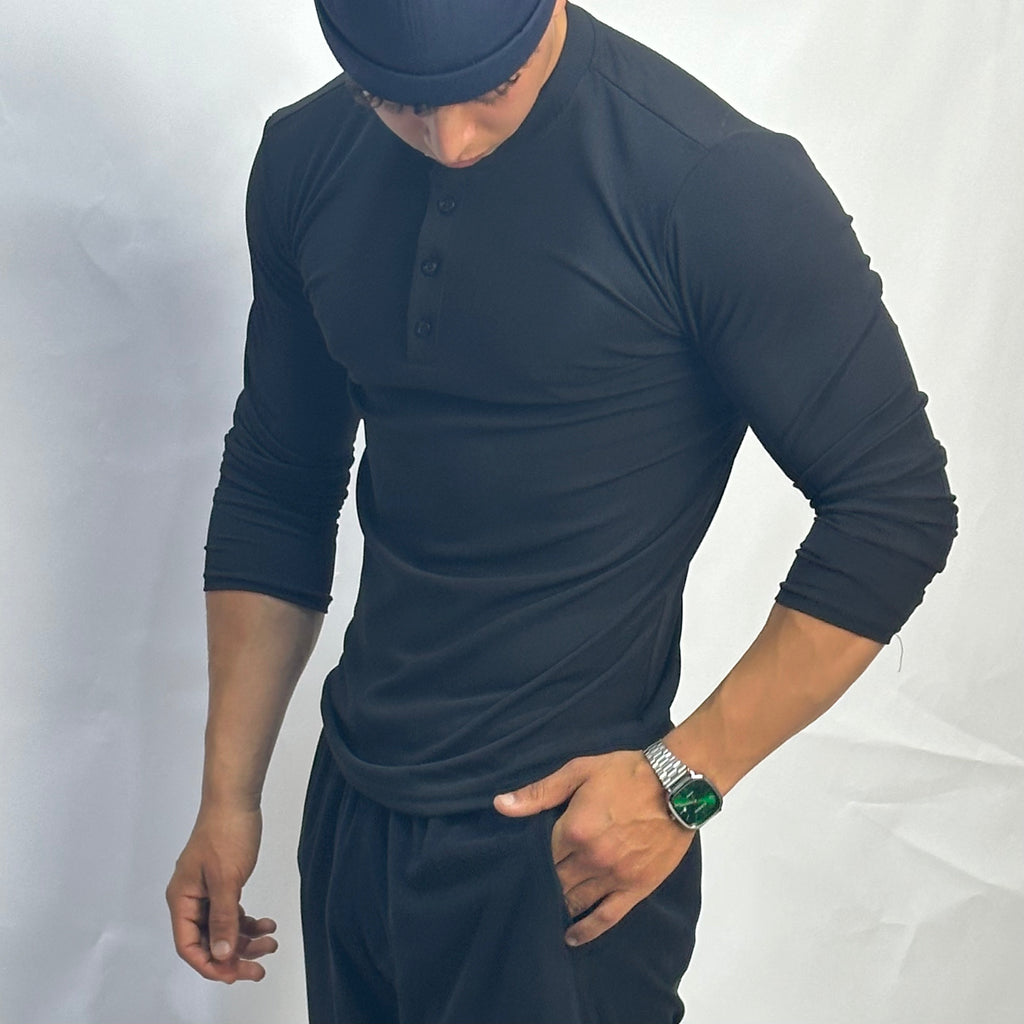 Long sleeves Henley shirt