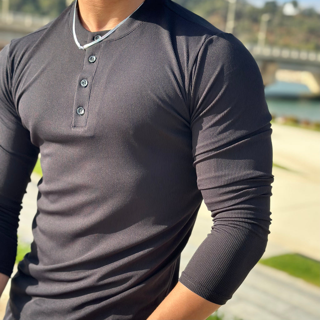 Long sleeves Henley shirt