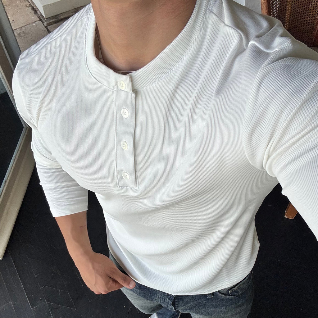Long sleeves Henley shirt