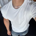Ribbed Sleeveless T-Shirt
