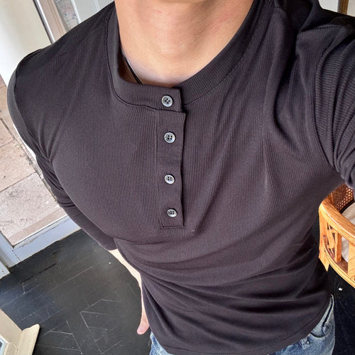 Long sleeves Henley shirt